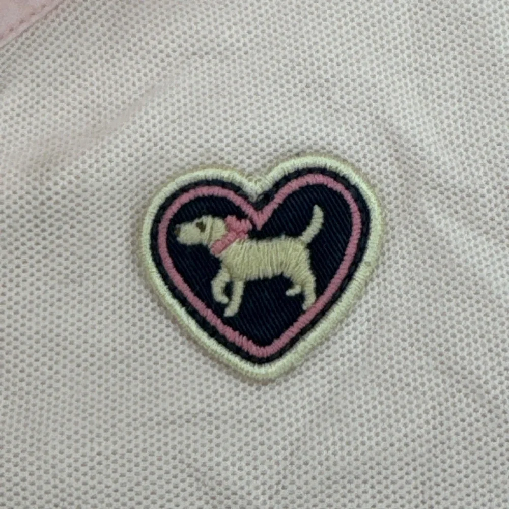 Gymboree Polo Dress Girls Size 10 Colorblock Pink Green Navy Heart Dog Patch